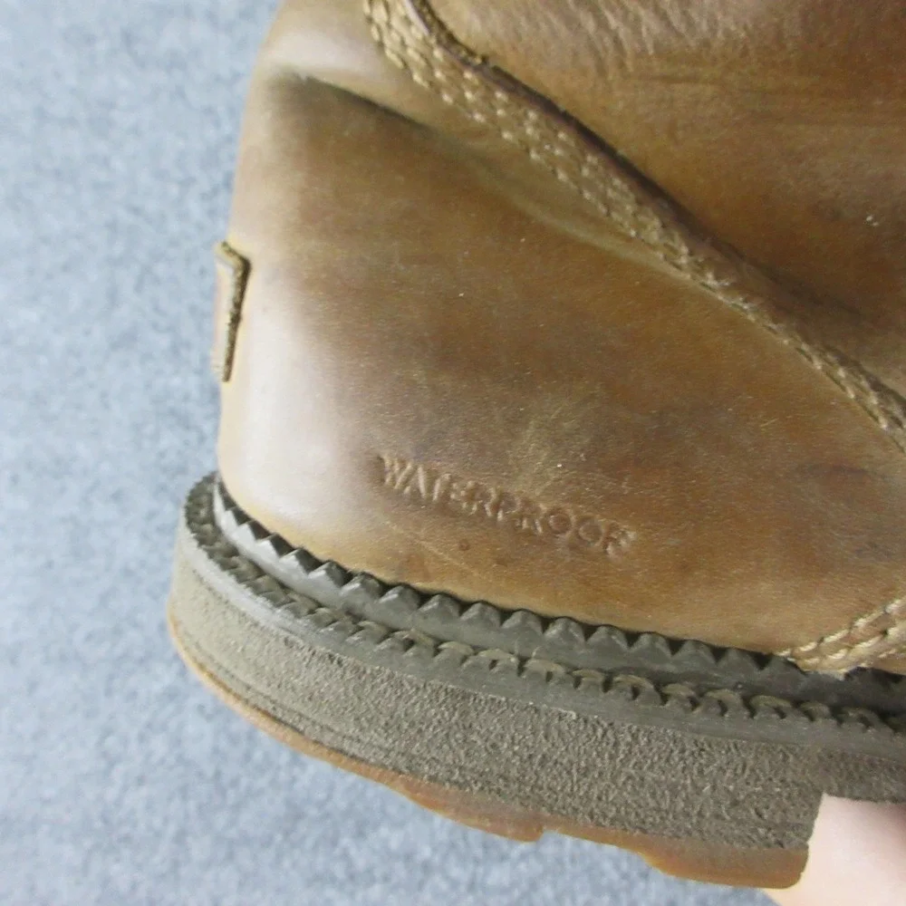 Sorel Boots Mens Size 9.5 Brown Leather Waterproof Lace Up Madson NM3472-286
